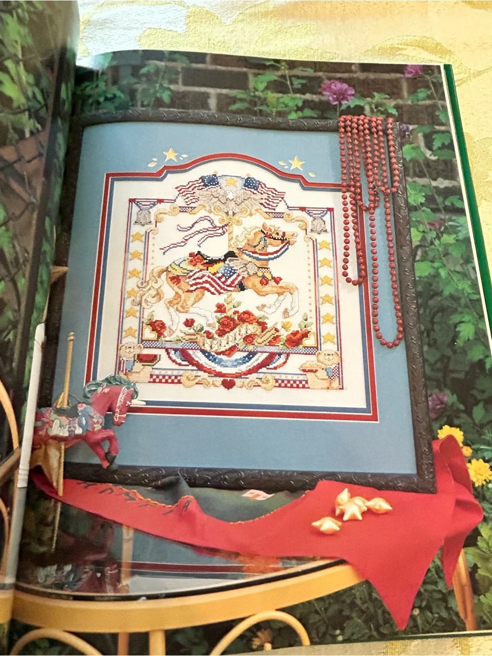 Carousel Horses in Cross Stitch
